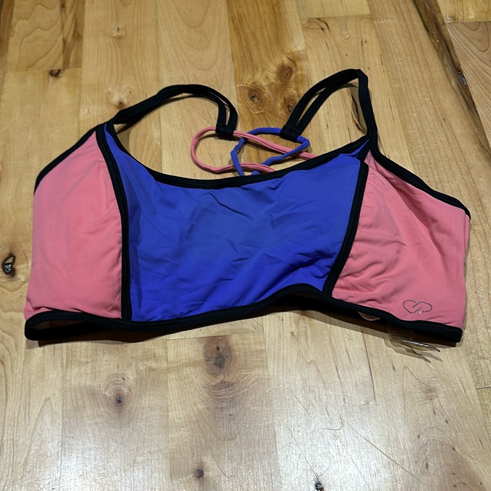 Calia XL Bikini top Size XL- pink and purple- great condition